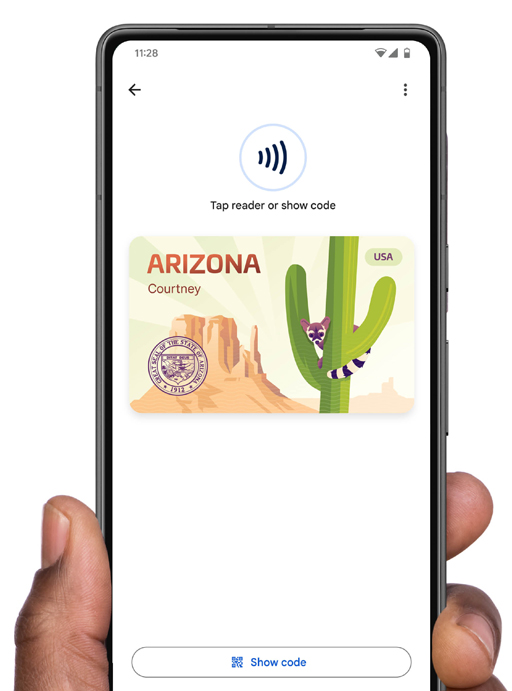 Google Wallet ADOT Mobile Driver's License Graphic