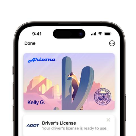 iphone ADOT Mobile Driver's License Visual