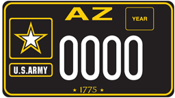 U.S. Army Small License plate image