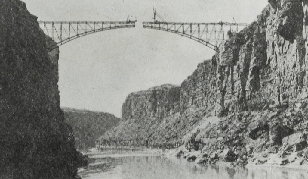 Navajo Bridge under construction