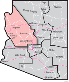 Northwest District - ADOT Districts Map