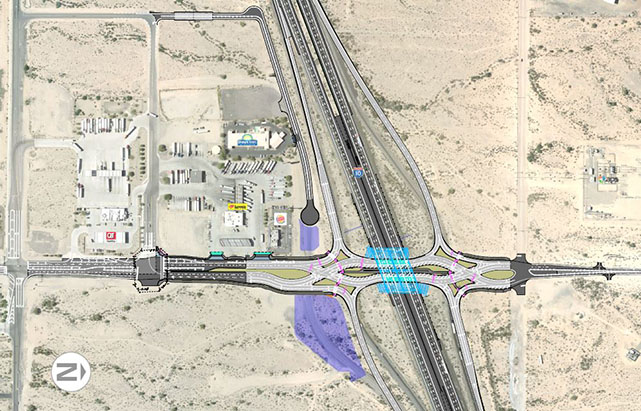 Miller Rd. Traffic Interchange Design graphic