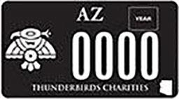 Thunderbird Charities Motorcycle Plate