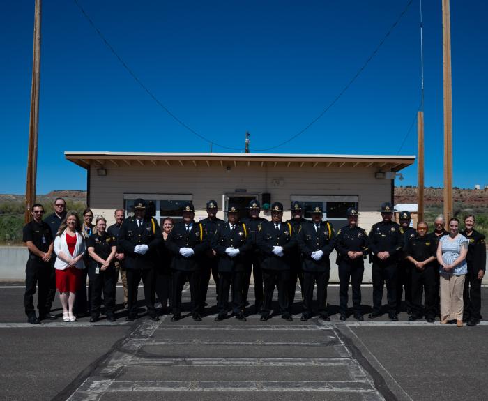 Group in front of Fredonia Port of Entry