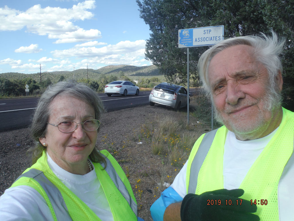 Diehn Adopt a Highway selfie