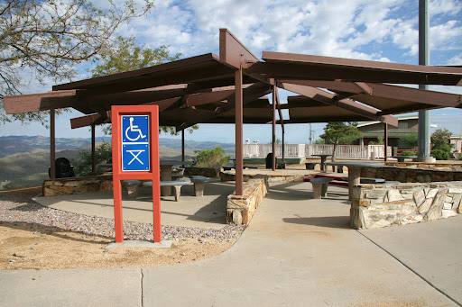 ADA Compliant picnic tables at Sunset Point Rest Area