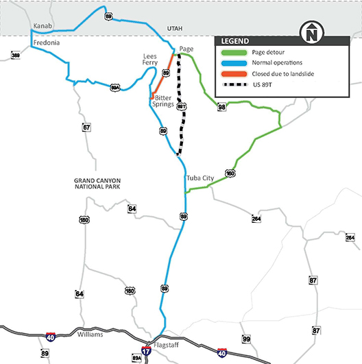 US 89 project map