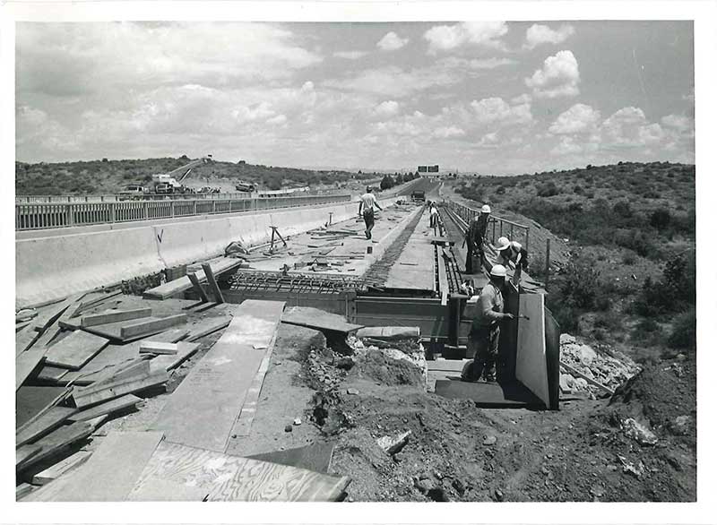 Work on I-17 in 1980