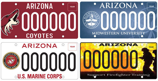 Sample specialty plates