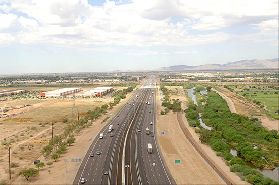 I-10 Corridor near the Mexico border