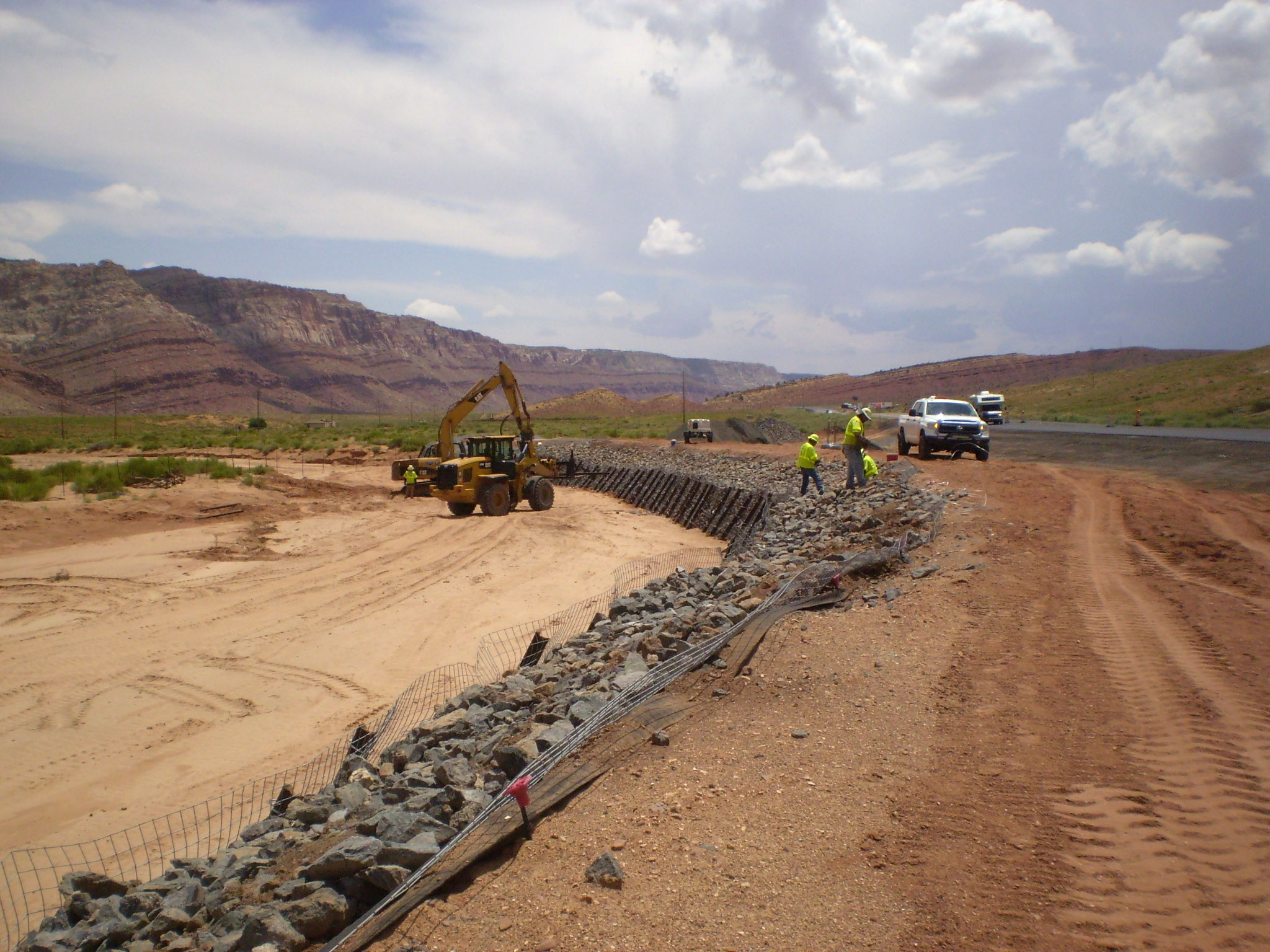 Crews are working on improvements to an eight-mile segment of US 89, about 30 miles south of Page.