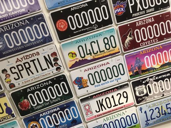 Arizona's license plate takes the top spot in national survey