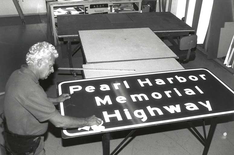 Pearl Harbor Memorial Highway Sign