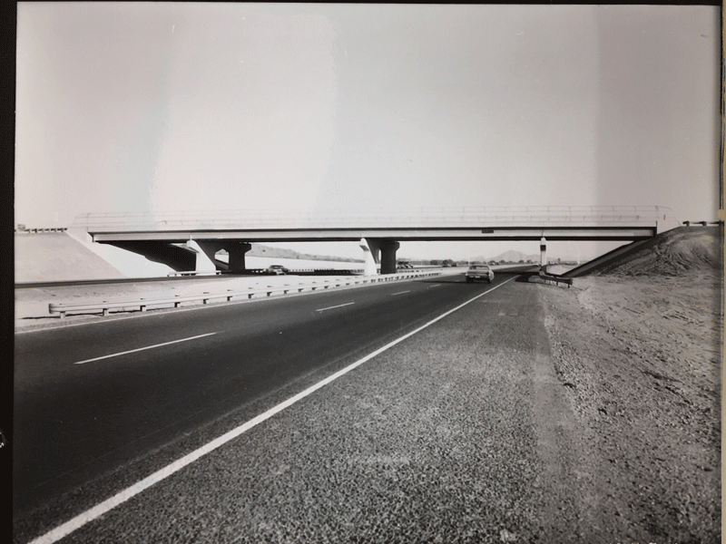 Archive photo of Elliot Road overpass over I-10.