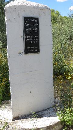 Map to Monument marker along State Route 90, Mormon Battalion Campsite
