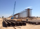 Construction materials on project site