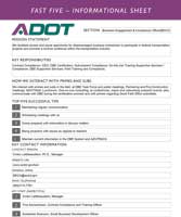 ADOT - Fast Five Informational Sheets