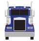 Blue Semi-Truck