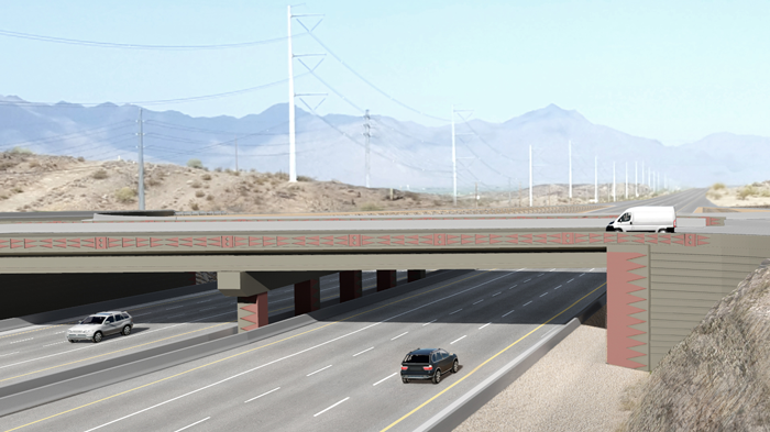 Aesthetic Rendering: Cholla Ocotillo Pattern - Pecos Segment - Desert Foothills Parkway Aesthetic Rendering: Cholla Ocotillo Pattern - Pecos Segment - Desert Foothills Parkway