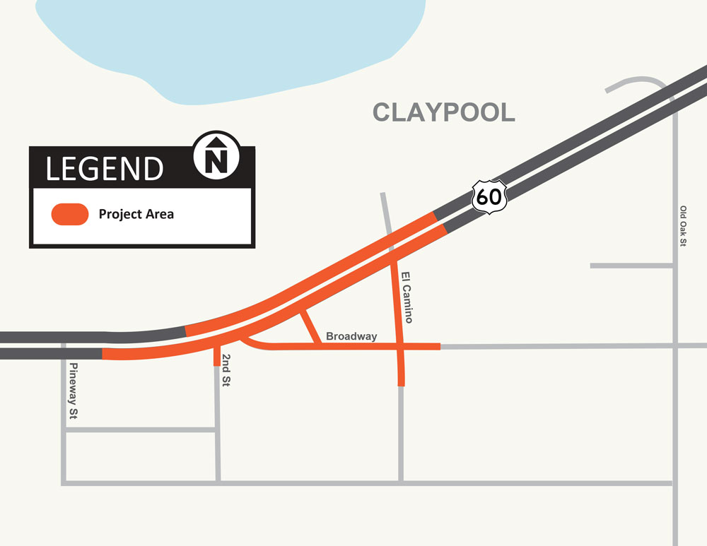 US 60 Claypool Intersection Realignment Project Map US 60 Claypool Intersection Realignment Project Map