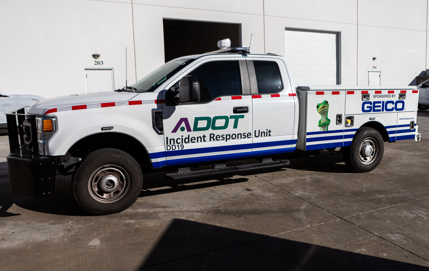 ADOT IRU Geico truck