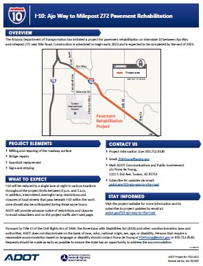 US 60: Sand Tanks Wash Bridge Fact Sheet Thumbnail