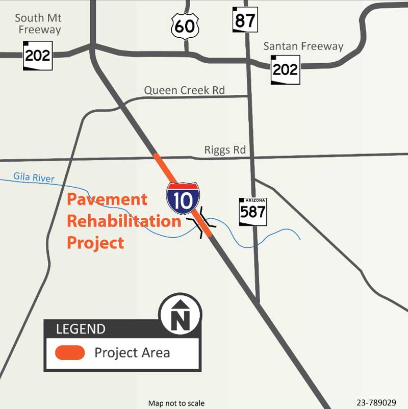 I-10 Pavement Improvement Project at Riggs Road