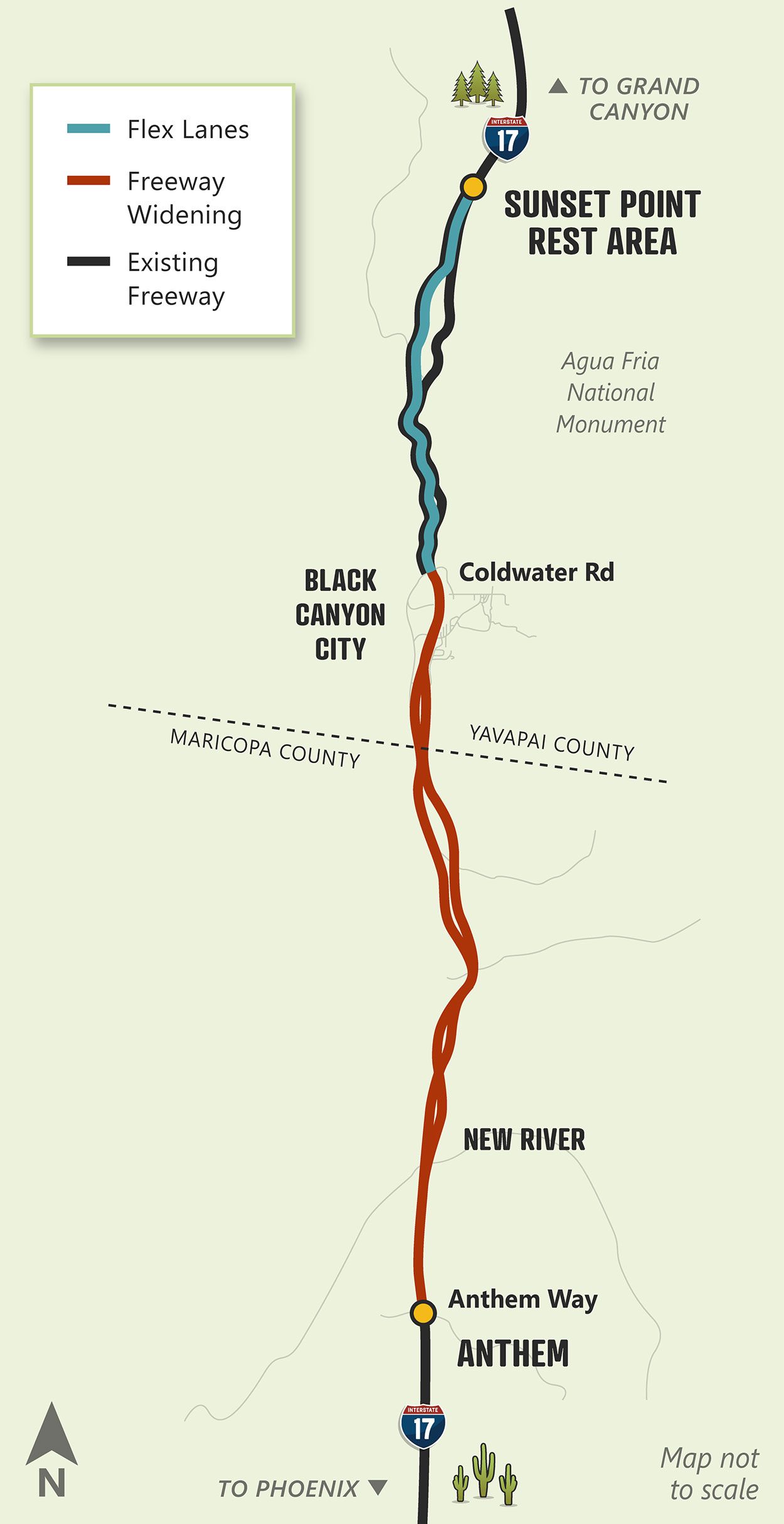 map - I-17 Improvement Project