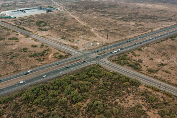 Riggs Road Traffic Interchange at SR 347 Aerial Photo