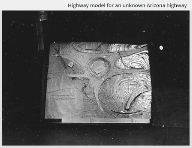 A GIF comparing a traffic model with an aerial view of the constructed roadway.
