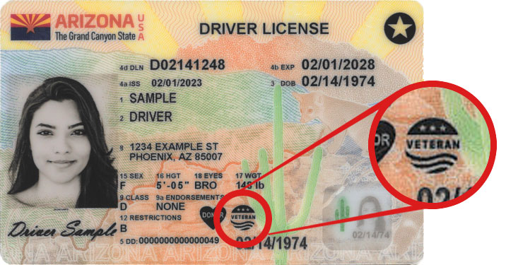AZ Driver License Sample