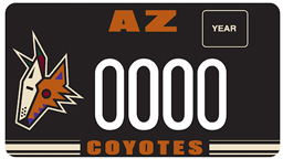Coyotes Small License plate image