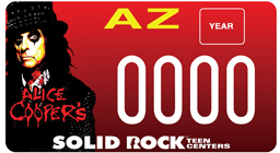 Alice Cooper’s Solid Rock Small License plate image