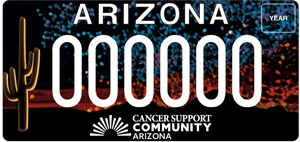 Cancer Support For Families License Plate