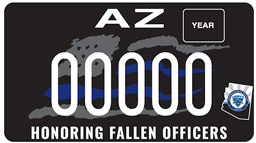 Honoring Fallen Police Officers Small License plate image