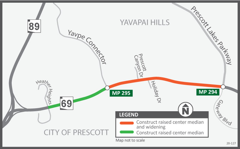 SR 89A-SR89 to Glassford Hill Road Pavement Preservation Project Map