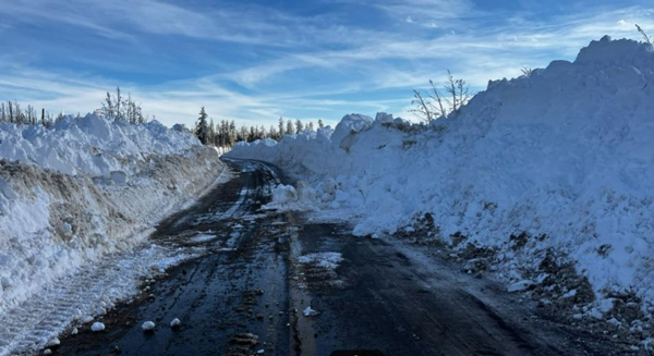 Snow on US 191