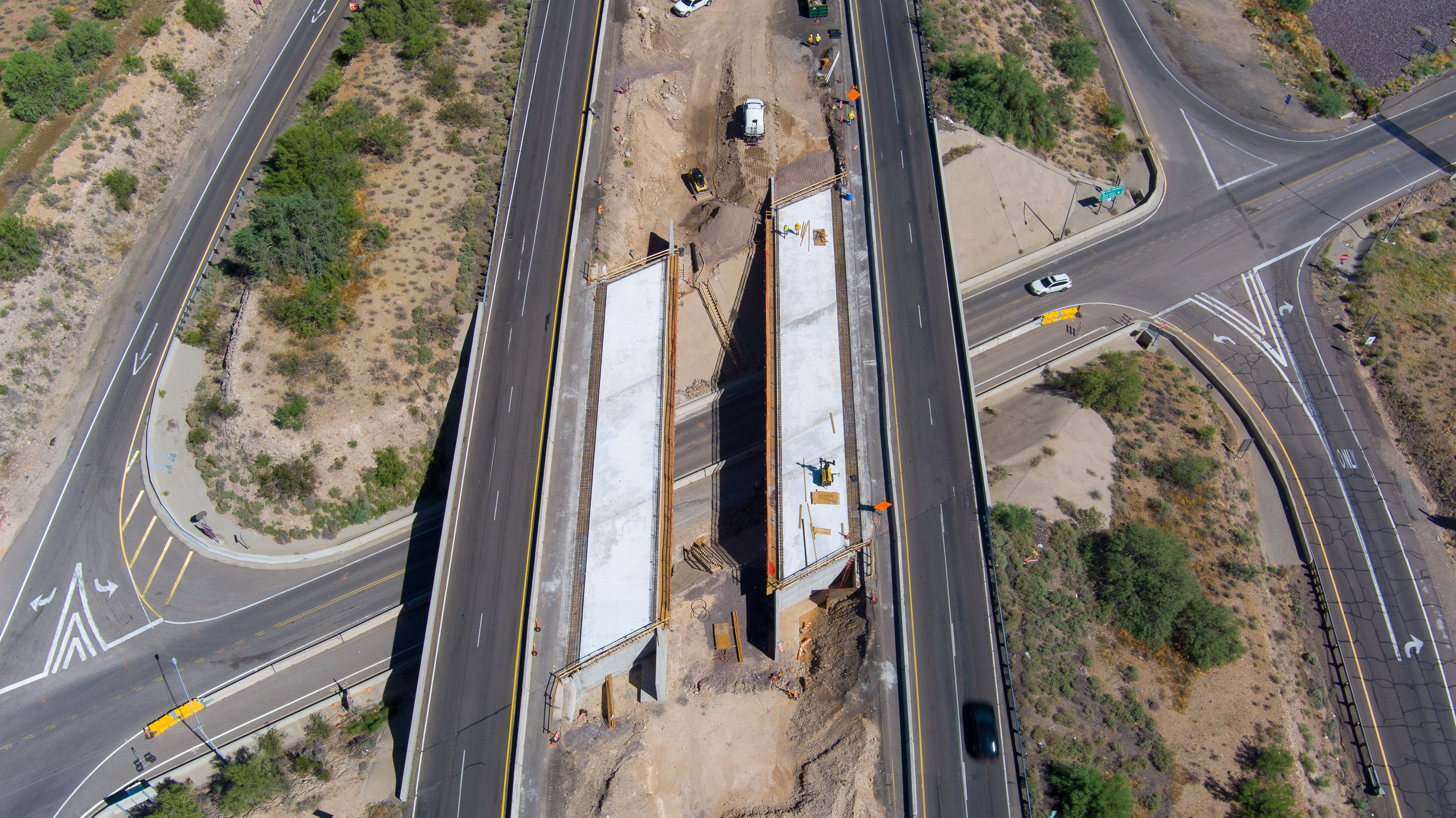An interstate under construction.