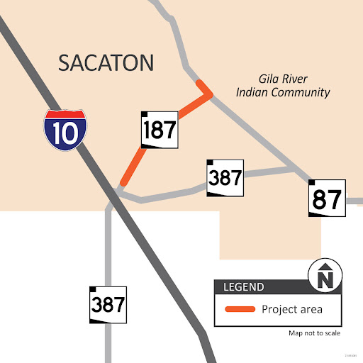 SR 187: SR 387 to SR 87 Project Map