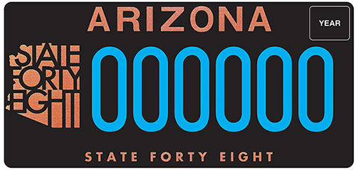 State Forty Eight Standard Plate