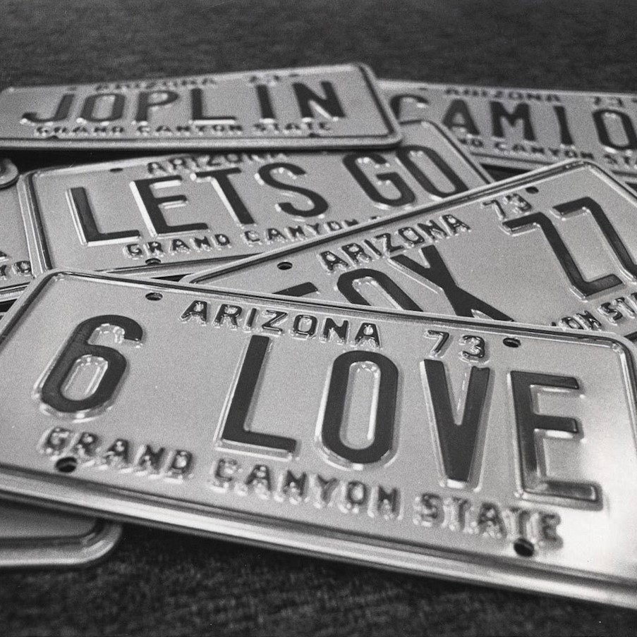 Personalized License Plates from 1976