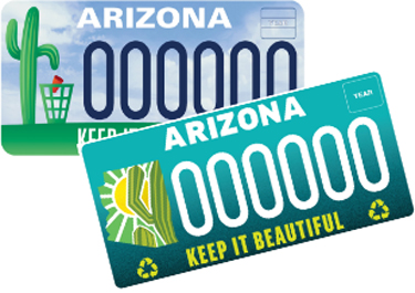 License Plate Keep Arizona Beautiful