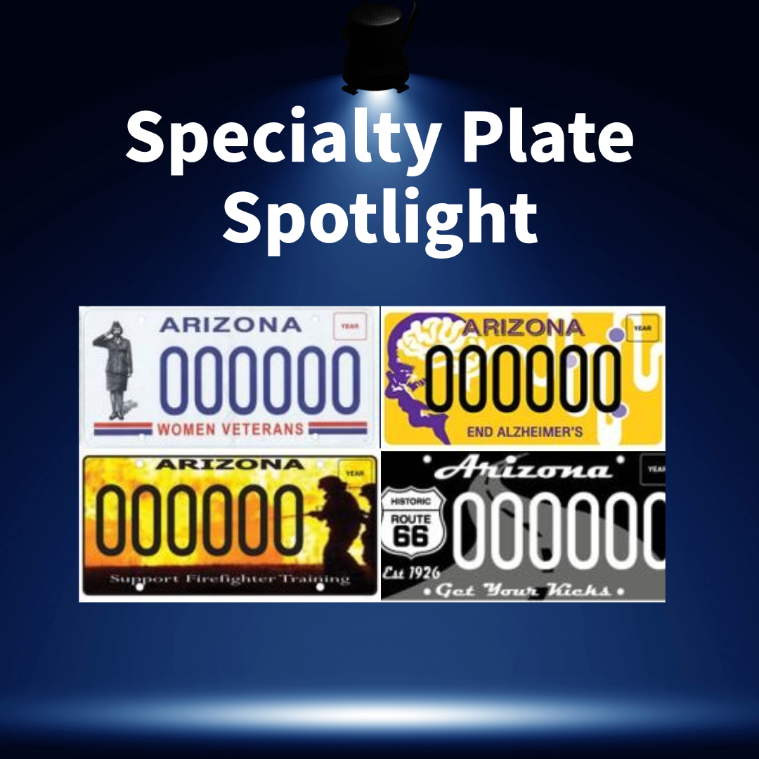 Specialty plates featured in June. 