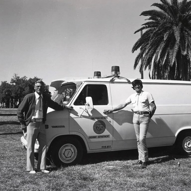 New Van and Filming Equipment May 1974.