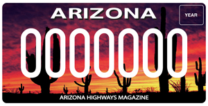 Arizona Highways License Plate