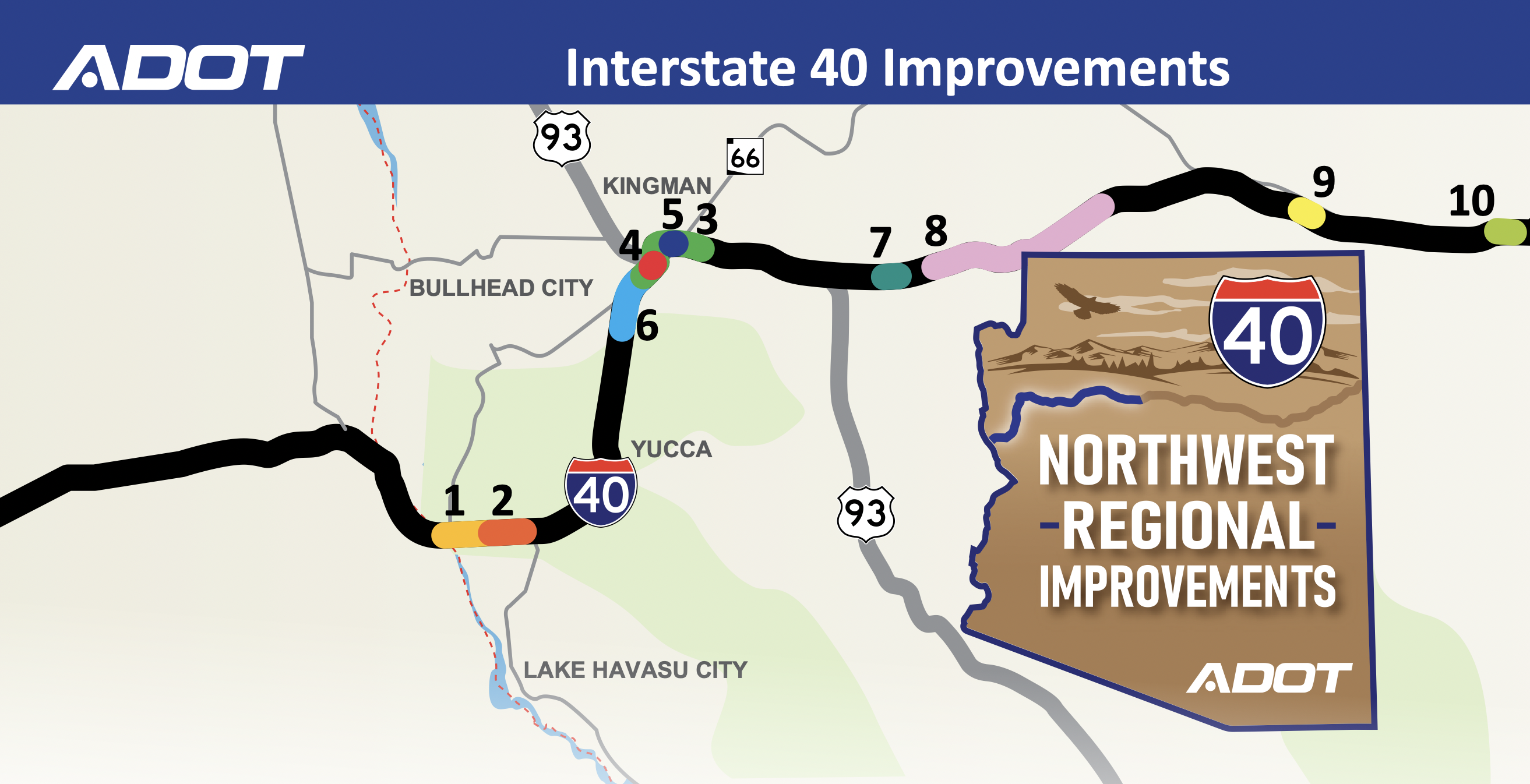 Northwest Regional Improvements Map