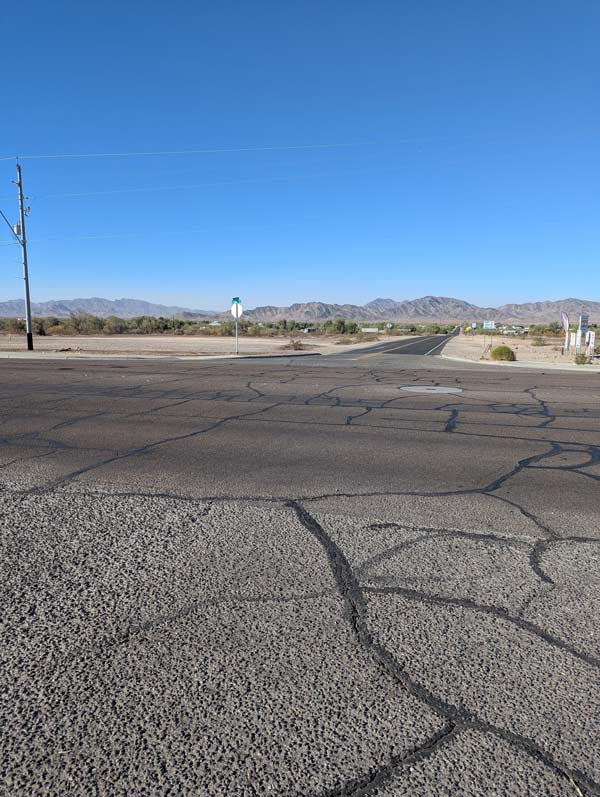State Route 95, Main Street to milepost 116 pavement rehabilitation before photo