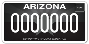Arizona Education License Plate