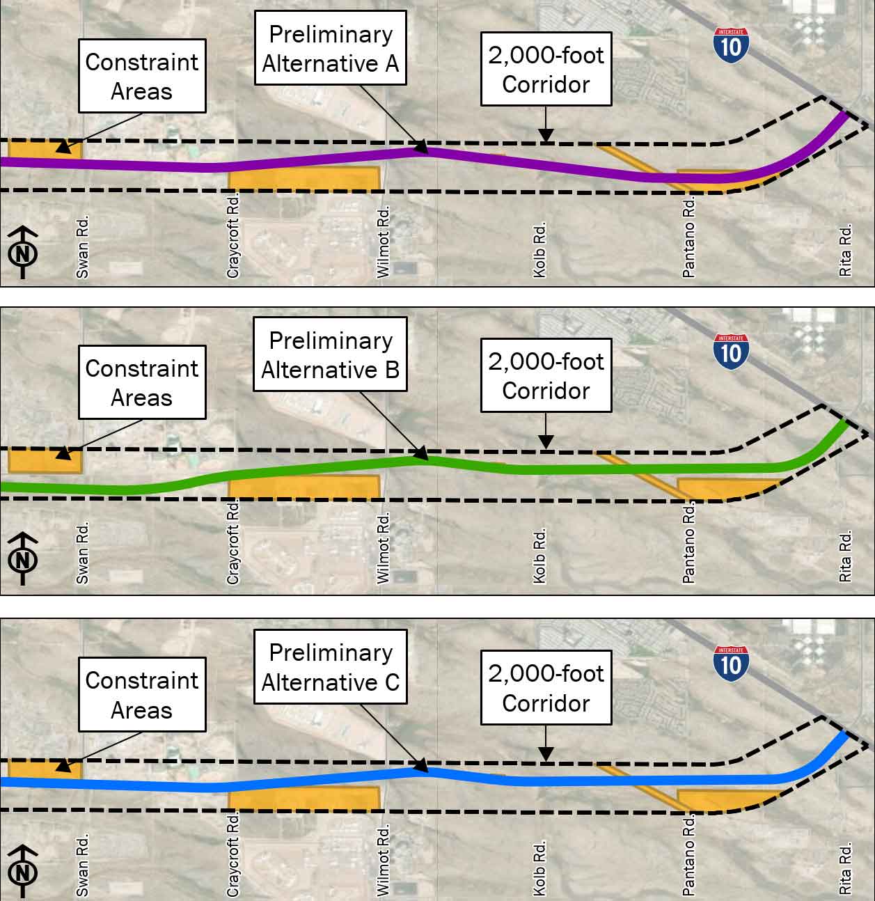 Segment 3 Preliminary Alternatives Map