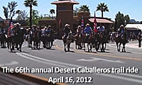 The 66th annual Desert Caballeros trail ride April 16, 2012